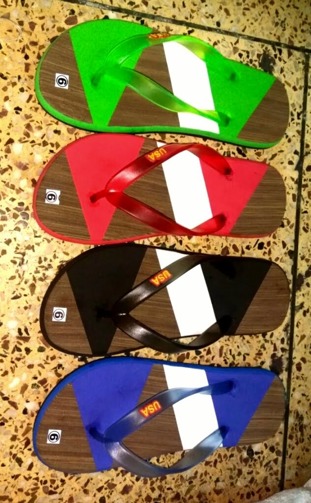 Mixed Waste Recycled Slippers